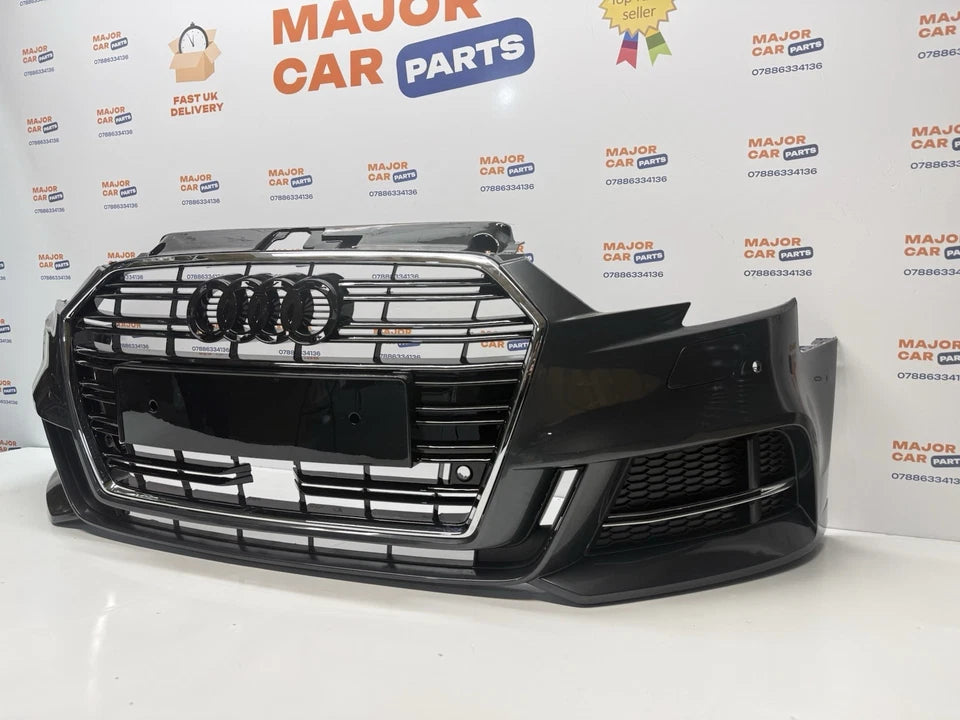 Audi A3 8V 2017-2019 Complete Front Bumper With Grilles / 8V5807065 AH