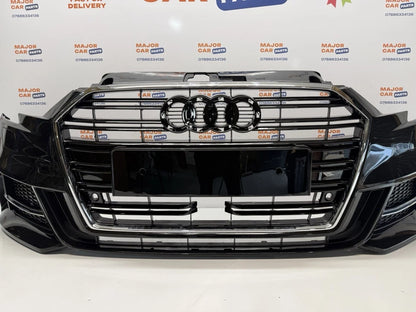 Audi A3 8V 2017-2019 Complete Front Bumper With Grilles / 8V5807065 / Black