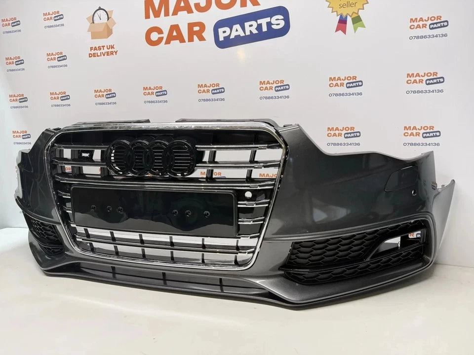 Audi A5 S Line 8T 2012-2016 Complete Front Bumper with Grilles / Grey