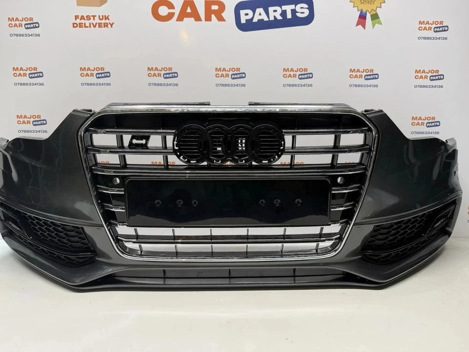 Audi A5 S Line 8T 2012-2016 Complete Front Bumper with Grilles / Grey