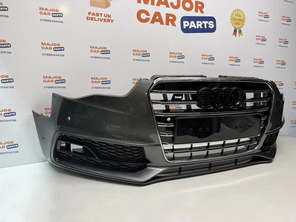 Audi A5 S Line 8T 2012-2016 Complete Front Bumper with Grilles / Grey